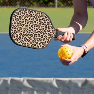 Raquette De Pickleball Motif de fourrure léopard