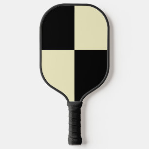 Raquette De Pickleball Motif de vérificateur noir Carré simple classique