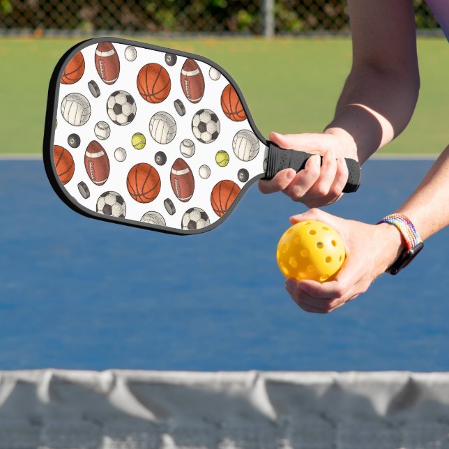 Raquette De Pickleball Motif d'équipements sportifs (Insitu)