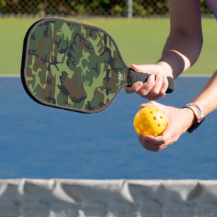 Raquette De Pickleball Motif du Camouflage Vert, Motif militaire, Armée