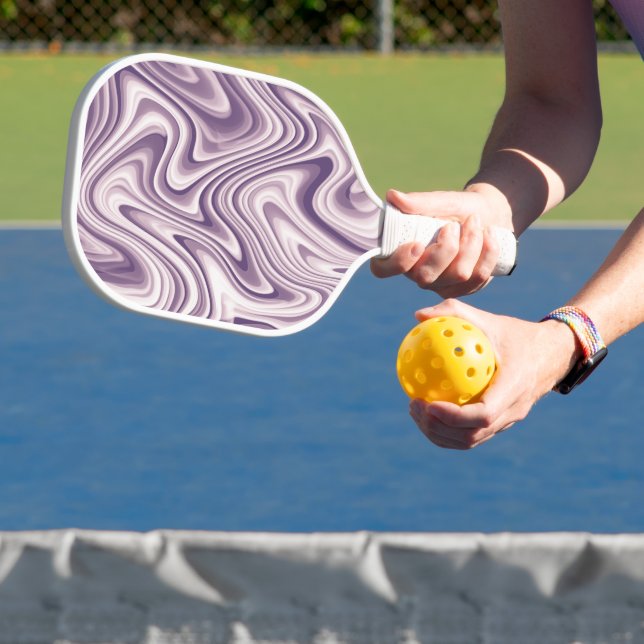 Raquette De Pickleball Motif en marbre Abstrait violet (Insitu)