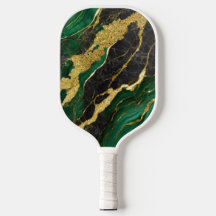 Motif en marbre vert avec or