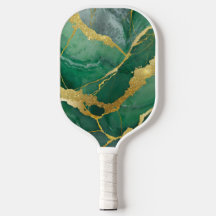 Motif en marbre vert avec or