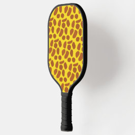 Raquette De Pickleball Motif en peau de girafe jaune mou