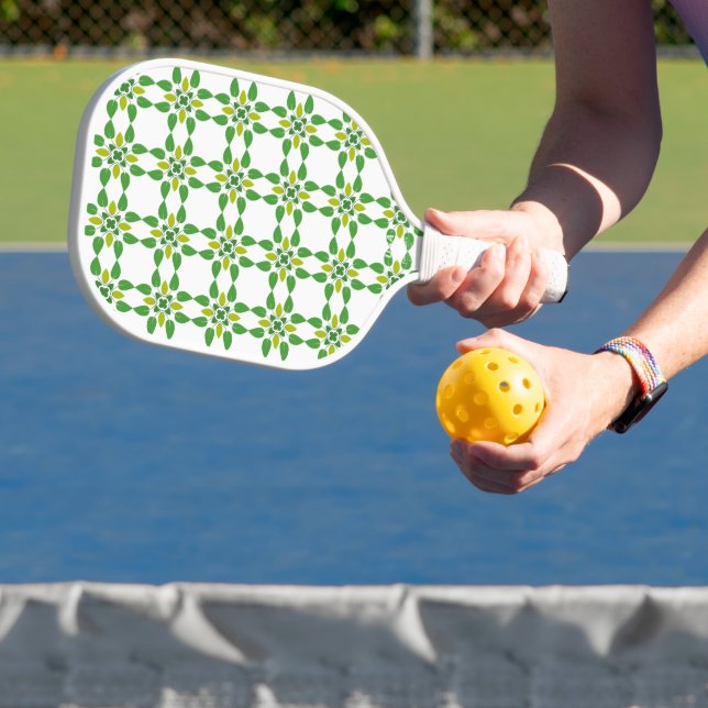 Raquette De Pickleball Motif Feuille, Motif De Feuilles, Feuilles Verts (Insitu)