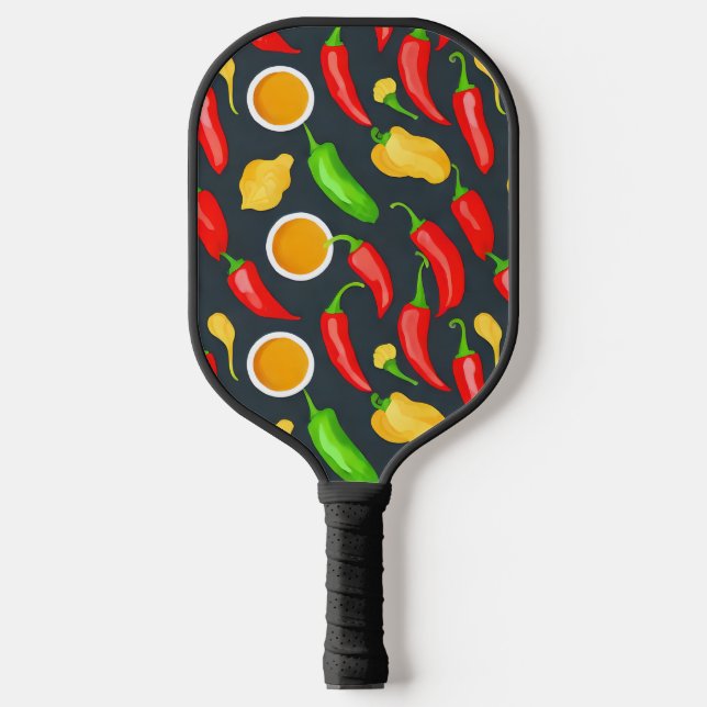 Raquette De Pickleball Motif Hot Chili Peppers (Recto)