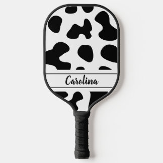 Raquette De Pickleball motif noir et blanc poster de animal