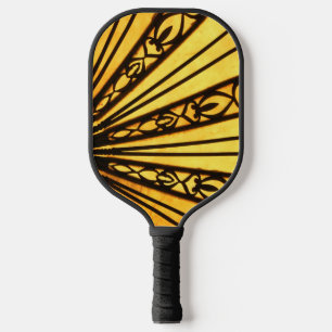 Raquette De Pickleball Motif radial jaune