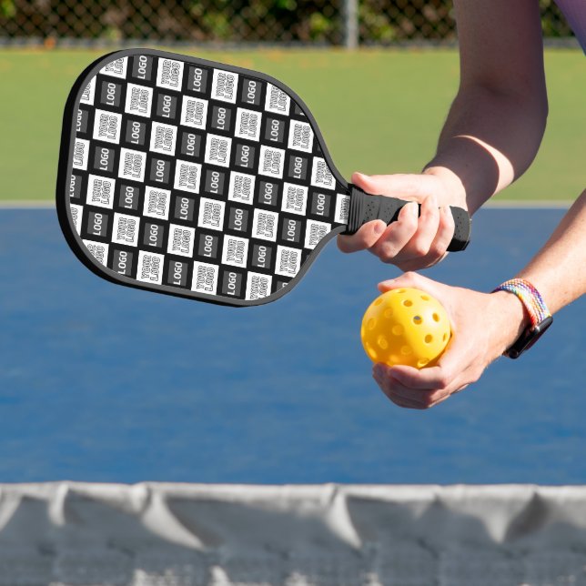 Raquette De Pickleball Motif répétitif de deux logos ou images (Insitu)