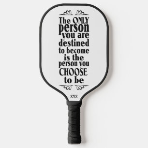 Raquette De Pickleball MOtivational CHOIX monogramme personnalisé