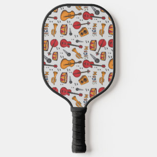 Raquette De Pickleball Musique cool Thématique Banjo Drums Guitare Violon