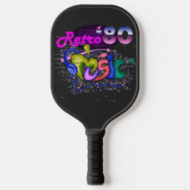 Raquette De Pickleball Musique rétro vintage