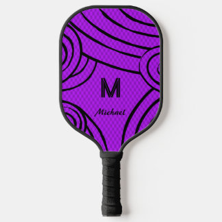 Raquette De Pickleball NeonLine 1 Purple Nom et initiales modifiables