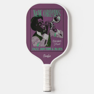 Raquette De Pickleball New Orleans Music nom personnalisé