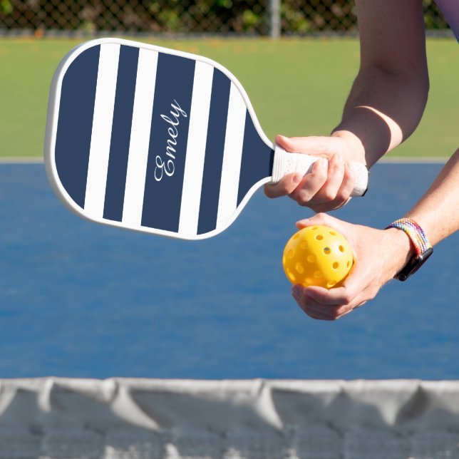 Raquette De Pickleball Nom de script bleu moderne (Insitu)