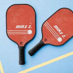 Raquette De Pickleball Nom du joueur sur l'âge Orange-Rouge