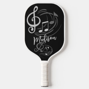 Raquette De Pickleball Nom personnalisé des notes de musique