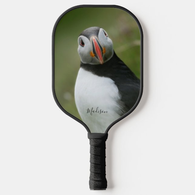 Raquette De Pickleball Nom personnalisé Puffin (Recto)