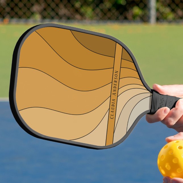 Raquette De Pickleball Nom Rétro vintage (Créateur téléchargé)