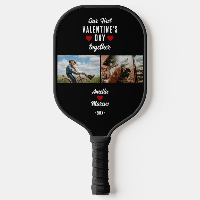 Raquette De Pickleball Notre première Saint Valentin Ensemble 2 Photos No (Recto)