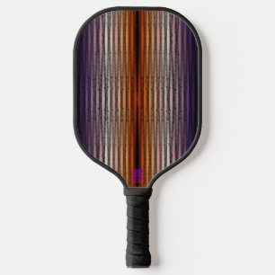 Raquette De Pickleball Nuances D'Aquarelle Salée Orange Et Violet