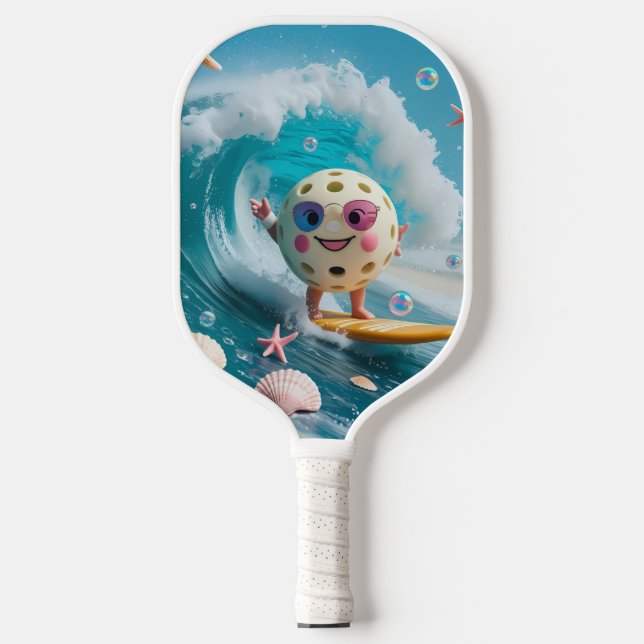 Raquette De Pickleball Ocean Breeze Pickleball - Joli Surf & Seashell Pad (Recto)