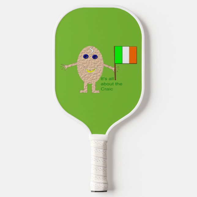Raquette De Pickleball Oeuf irlandais patriotique (Recto)