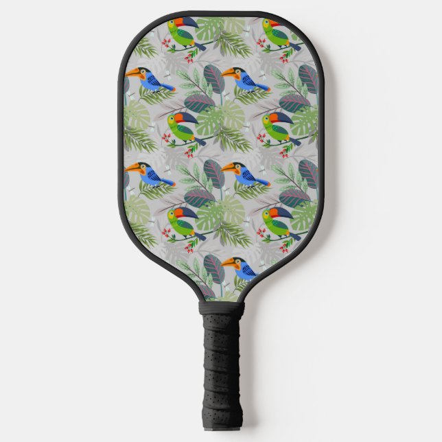 Raquette De Pickleball Oiseau Toucan mignon, Motif de tous les jours, Aqu (Recto)