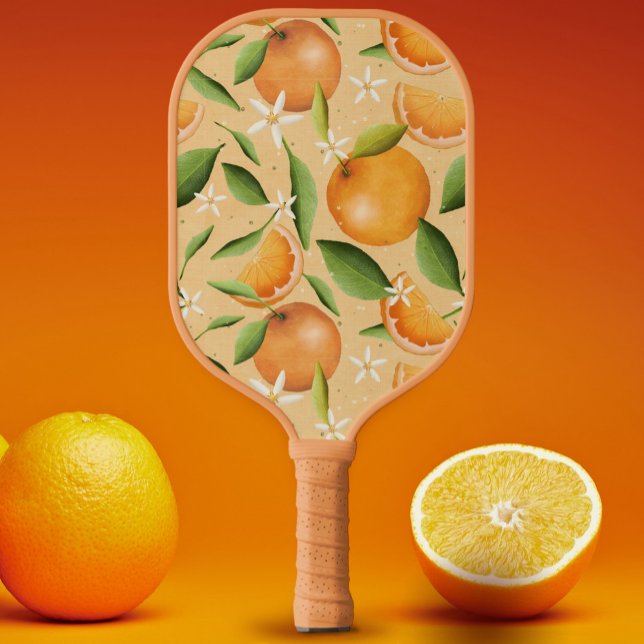 Raquette De Pickleball Orange Grosses chaleureux (Créateur téléchargé)