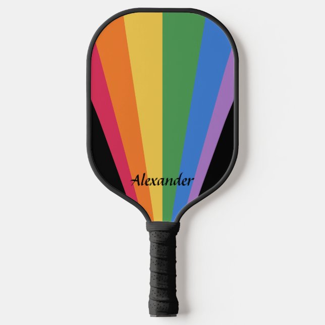 Raquette De Pickleball Pagaie à bascule à arc-en-ciel personnalisée (Recto)