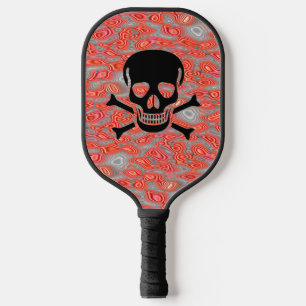 Raquette De Pickleball Pagaie à bille à crâne noir Lava