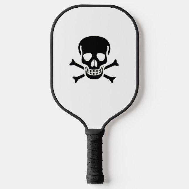 Raquette De Pickleball Pagaie à boule de pickleball crâne noir (Recto)