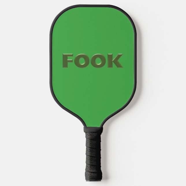 Raquette De Pickleball Pagaie à boule de pickles vert pâle (Recto)