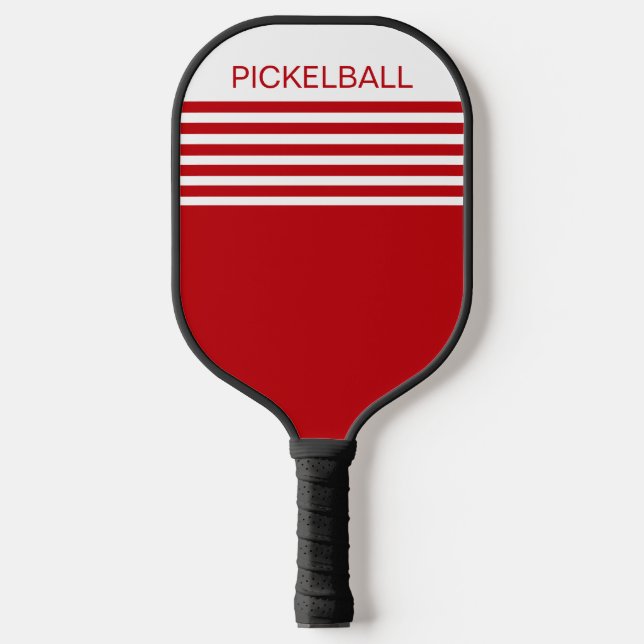 Raquette De Pickleball Pagaie de Cool de Pickleball rouge géométrique (Recto)