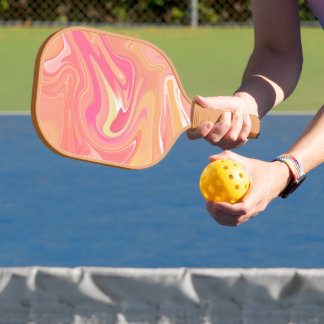 Raquette De Pickleball Pagaie de Pickleball en marbre orange