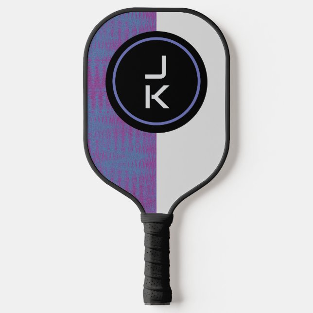 Raquette De Pickleball Pagaie de Pickleball Monogramme personnalisée (Recto)