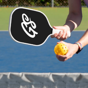 Raquette De Pickleball Pagaie de Pickleball personnalisée avec initiales 