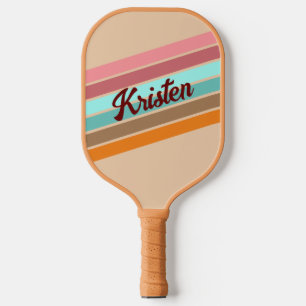 Raquette De Pickleball Pagaie de Pickleball Retro Stripe personnalisée