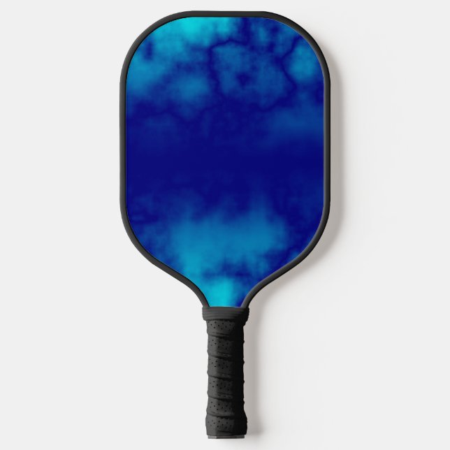 Raquette De Pickleball Pagaie en marbre bleu motif marbre (Recto)