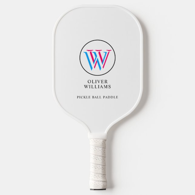 Raquette De Pickleball Pagaie initiale à trois couches blanche (Recto)