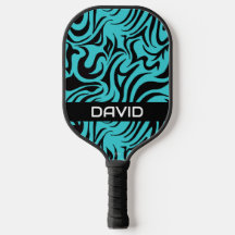 Pagaie turquoise et noire