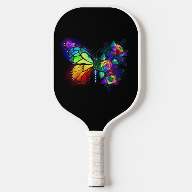 Raquette De Pickleball Papillon arc-en-ciel (Recto)