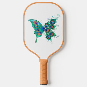 Raquette De Pickleball Papillon aux plumes de paon vert