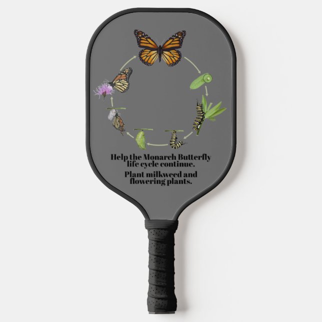 Raquette De Pickleball Papillon monarque (Recto)