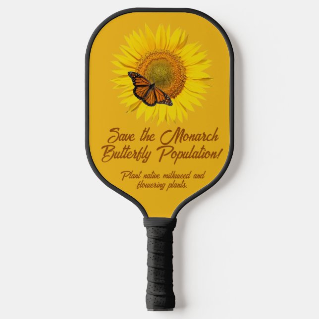 Raquette De Pickleball Papillon monarque (Recto)