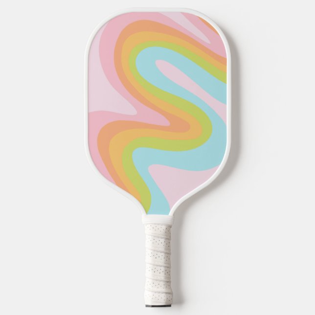 Raquette De Pickleball Pâque arc-en-ciel pastel (Recto)
