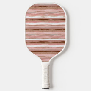 Raquette De Pickleball Parties scintillant or rayé rose