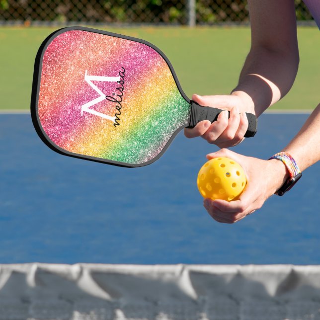 Raquette De Pickleball Parties scintillant rose jaune étincelle (Insitu)
