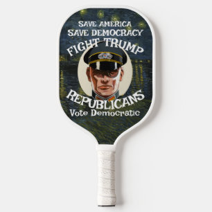 Raquette De Pickleball PasDeTrump Parti Républicain Diplômé Retraite Mari