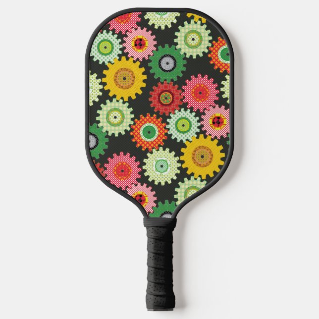 Raquette De Pickleball Patterned Gears (Recto)
